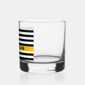 Custom 911 Dispatcher USA Flag Thin Gold Line Whiskyglas (Links)