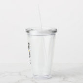 Custom 911 Dispatcher USA Flag Thin Yellow Line Acryltrinkbecher (Links)