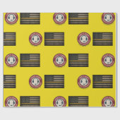 Custom 911 Dispatcher Wrapping Paper Geschenkpapier (Flach)