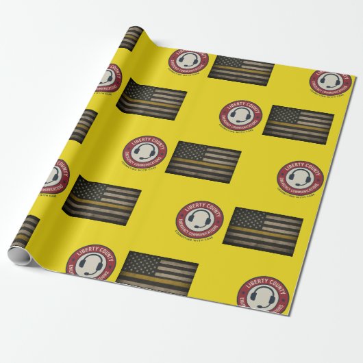 Custom 911 Dispatcher Wrapping Paper Geschenkpapier (Ungerollt)