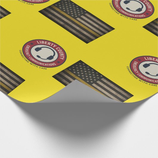 Custom 911 Dispatcher Wrapping Paper Geschenkpapier (Ecke)