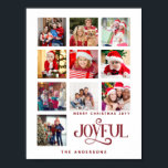 Custom 9 Foto Collage Frohe Weihnachten Poster<br><div class="desc">Feiern Sie die Saison mit dieser maßgeschneiderten 9-Foto-Collage Frohe Weihnachtsbrille, ideal, um Ihre Lieblings-Urlaub-Erinnerungen zu präsentieren! Personalisieren Sie es mit Ihren gepflegten Fotos und Namen, um einen festlichen Sake oder ein herzliches Geschenk für Liebende zu schaffen. Ideal für Zuhause-Ferien-Dekoration oder als ein durchdachtes Weihnachtsgeschenk, das die Freude der Saison erweckt....</div>