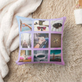 Custom 9 Foto Collage Instagram Pillow Kissen (Decke)