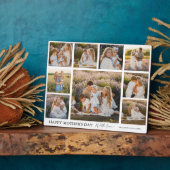Custom 9 Foto Grid Happy Mother Day Keepake Fotoplatte (Seite)