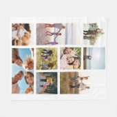 Custom 9 FotoCollage Fleecedecke (Vorderseite (Horizontal))
