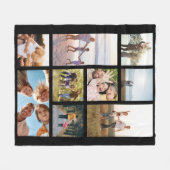 Custom 9 FotoCollage Fleecedecke (Vorderseite (Horizontal))
