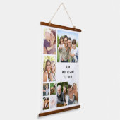 Custom 9 FotoCollage Wandteppich Mit Holzrahmen (Gewinkelt)