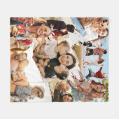 Custom 9 Photo Collage Fleecedecke (Vorderseite (Horizontal))