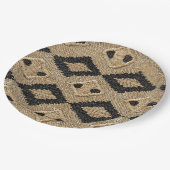 Custom 9" Round Anniversary Party Teller (Schrägansicht)