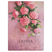 Custom a Dream in Shades of Pink Klemmbrett (Rückseite)