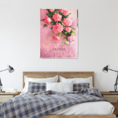 Custom a Dream in Shades of Pink Leinwanddruck (Insitu (Schlafzimmer))