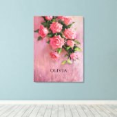 Custom a Dream in Shades of Pink Leinwanddruck (Insitu (Holzboden))