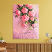 Custom a Dream in Shades of Pink Leinwanddruck (Insitu (Wohnzimmer))