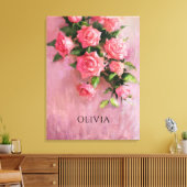 Custom a Dream in Shades of Pink Leinwanddruck (Insitu (Wohnzimmer))