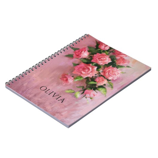 Custom a Dream in Shades of Pink Notizblock (Linke Seite)