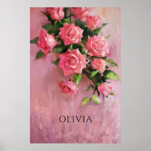 Custom a Dream in Shades of Pink Poster