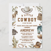 Custom a kleinen Cowboy-Dusche Einladung (Vorderseite)