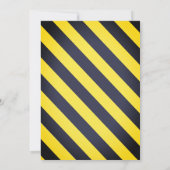 Custom a Modern Construction Birthday Party Einladung (Rückseite)