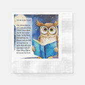 Custom AA Prayer Napkin | Sober Owl Big Book Serviette (Vorderseite)
