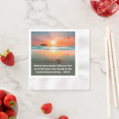 Custom AA Prayer Napkin | Sunrise Beach Symbol Serviette (Beispiel)