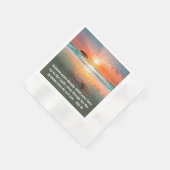 Custom AA Prayer Napkin | Sunrise Beach Symbol Serviette (Ecke)
