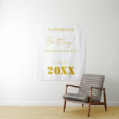Custom Abschluss Class of 2025 Grad Party Decor Wandteppich (Beispiel)