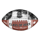Custom Abschluss Class of Senior 3 Foto Football (Vorderseite)