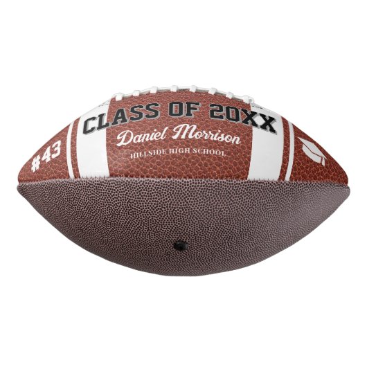 Custom Abschluss Class of Senior 3 Foto Football (Gedreht 270)