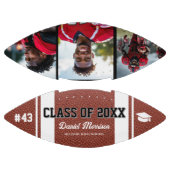 Custom Abschluss Class of Senior 3 Foto Football (Paneele)