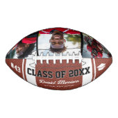 Custom Abschluss Class of Senior 3 Foto Football (Vorderseite)
