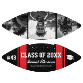 Custom Abschluss Class of Senior 3 Foto Football (Paneele)