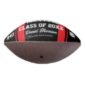 Custom Abschluss Class of Senior 3 Foto Football (Gedreht 270)