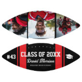 Custom Abschluss Class of Senior 3 Foto Football (Paneele)