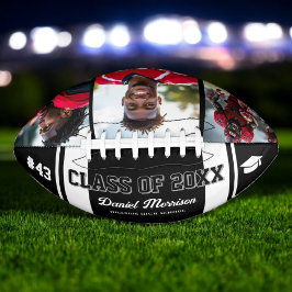 Custom Abschluss Class of Senior 3 Foto Football