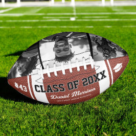 Custom Abschluss Class of Senior 3 Foto Football