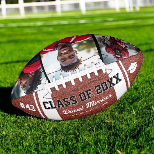 Custom Abschluss Class of Senior 3 Foto Football