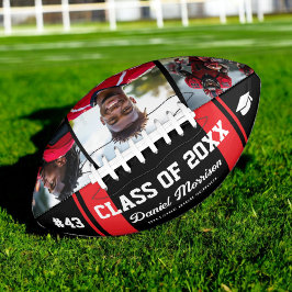 Custom Abschluss Class of Senior 3 Foto Football