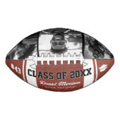 Custom Abschluss Class of Senior 3 Foto Football (Vorderseite)