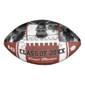 Custom Abschluss Class of Senior 3 Foto Football (Vorderseite)