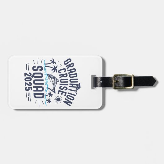 Custom Abschluss Cruise Squad Grad Trip Group Gepäckanhänger (Vorderseite horizontal)