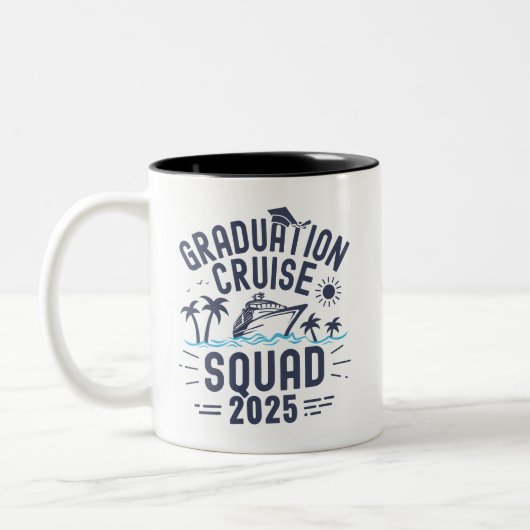 Custom Abschluss Cruise Squad Grad Trip Group Zweifarbige Tasse (Links)