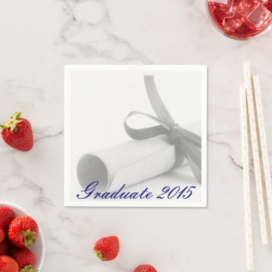 Custom Abschluss Diploma Party Paper Napkin Set Serviette (Beispiel)