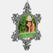 Custom Abschluss Foto Holiday Ornament (Links)