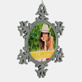 Custom Abschluss Foto Holiday Ornament (Links)