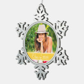 Custom Abschluss Foto Holiday Ornament (Rechts)