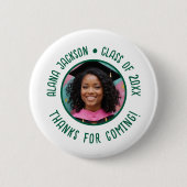 Custom Abschluss Foto Vielen Dank Button (Vorderseite)