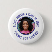 Custom Abschluss Foto Vielen Dank Button (Vorderseite)