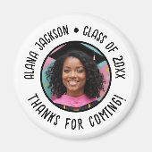 Custom Abschluss Foto Vielen Dank Magnet (Vorne)