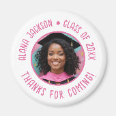 Custom Abschluss Foto Vielen Dank Magnet (Vorne)