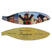 Custom Abschluss Fotos Gold Name Basketball (Panele)